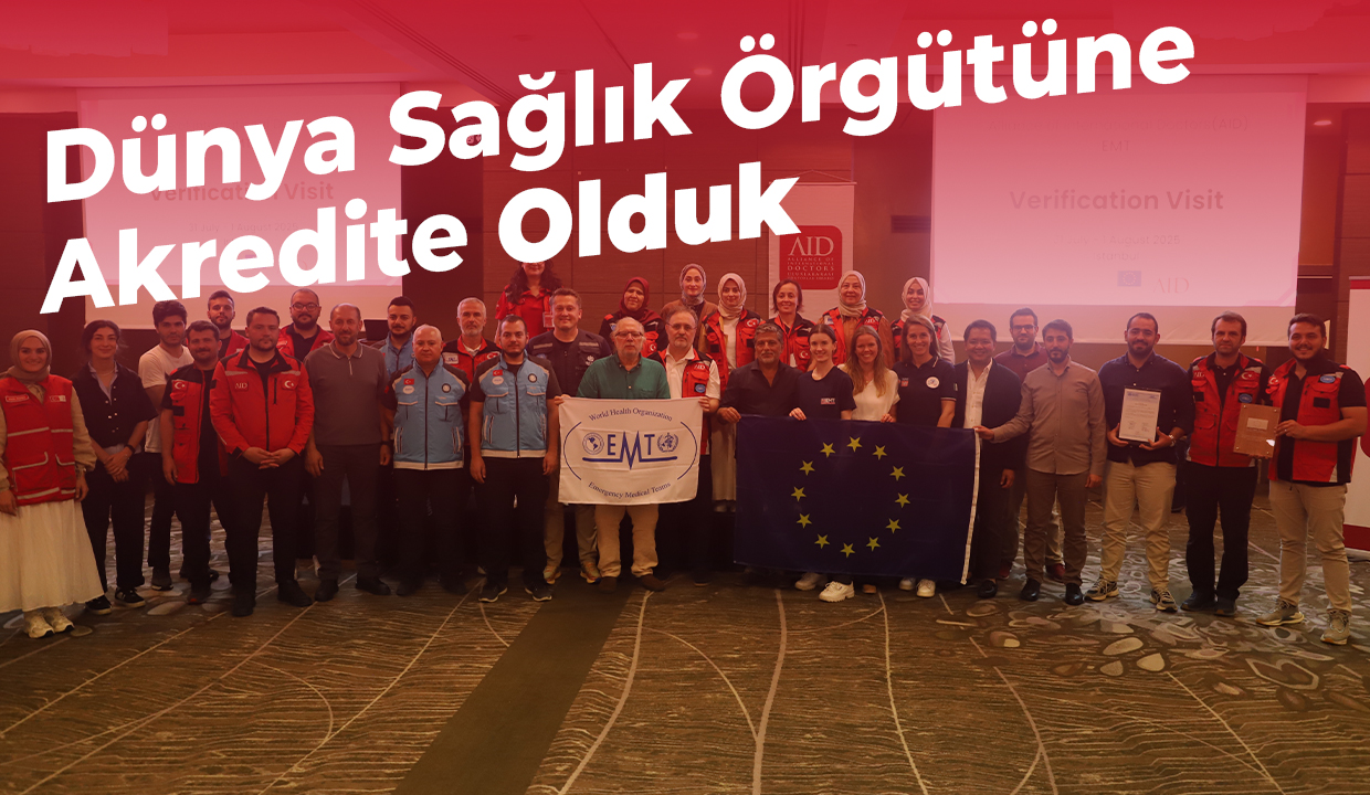 Aid Uluslararası Doktorlar Derneği Dünya Sağlık Örgütüne Akredite Oldu